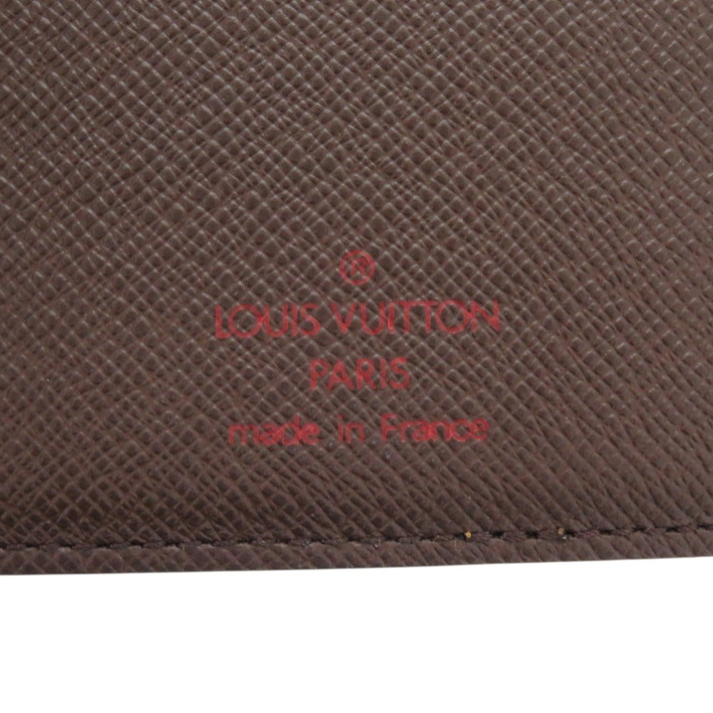 LOUIS VUITTON Long Wallet Purse N60825 Damier canvas Brown Damier Porte Cartes Credit