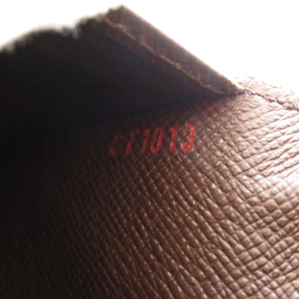 LOUIS VUITTON Long Wallet Purse N60825 Damier canvas Brown Damier Porte Cartes Credit