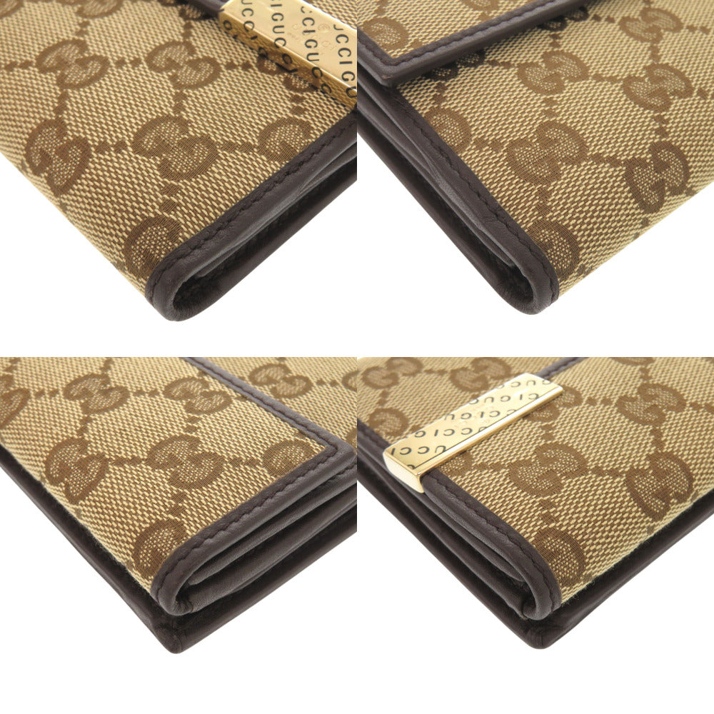 GUCCI Long Wallet Purse 257012 GG canvas beige