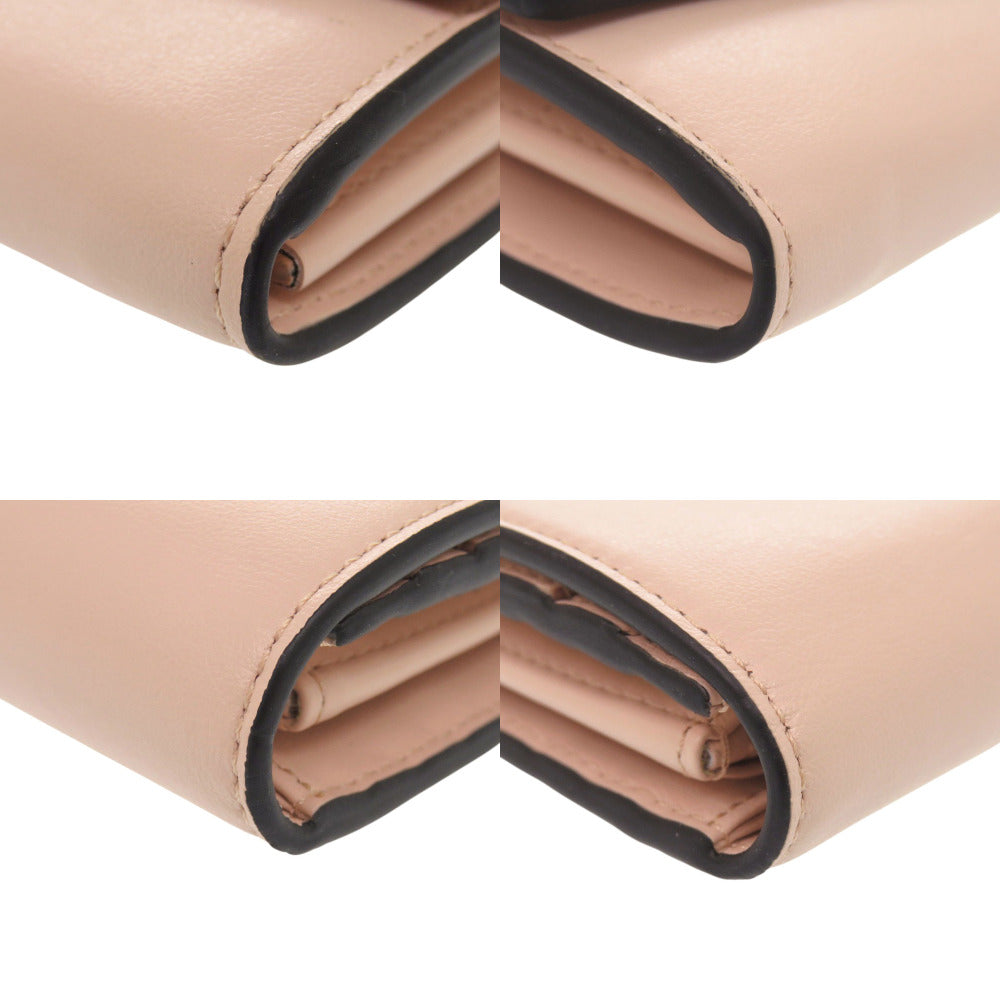 FENDI Long Wallet Purse 8M0251 leather pink Fendi Roma Continental Wallet