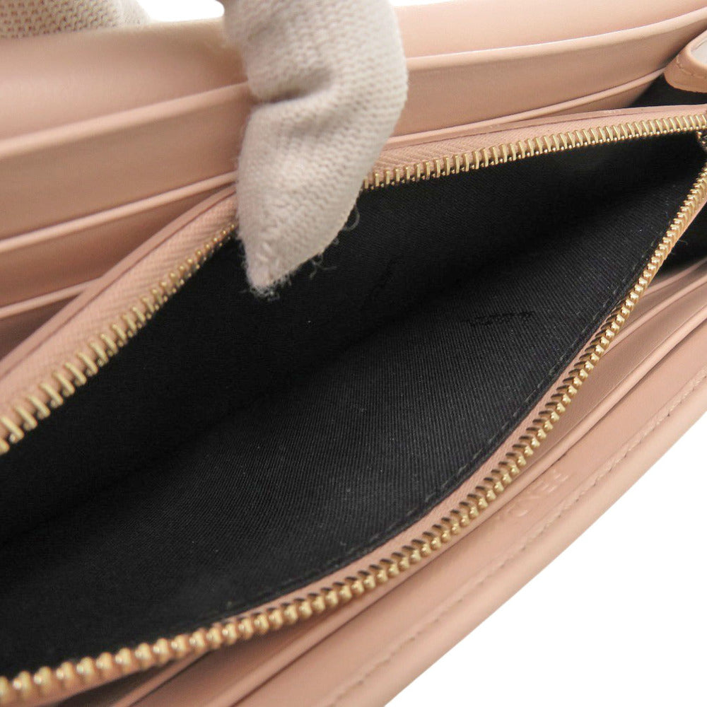 FENDI Long Wallet Purse 8M0251 leather pink Fendi Roma Continental Wallet