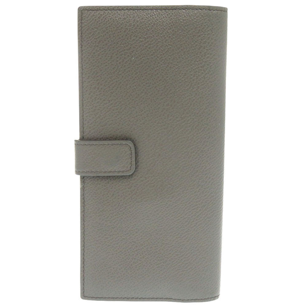 PRADA Long Wallet Purse leather gray