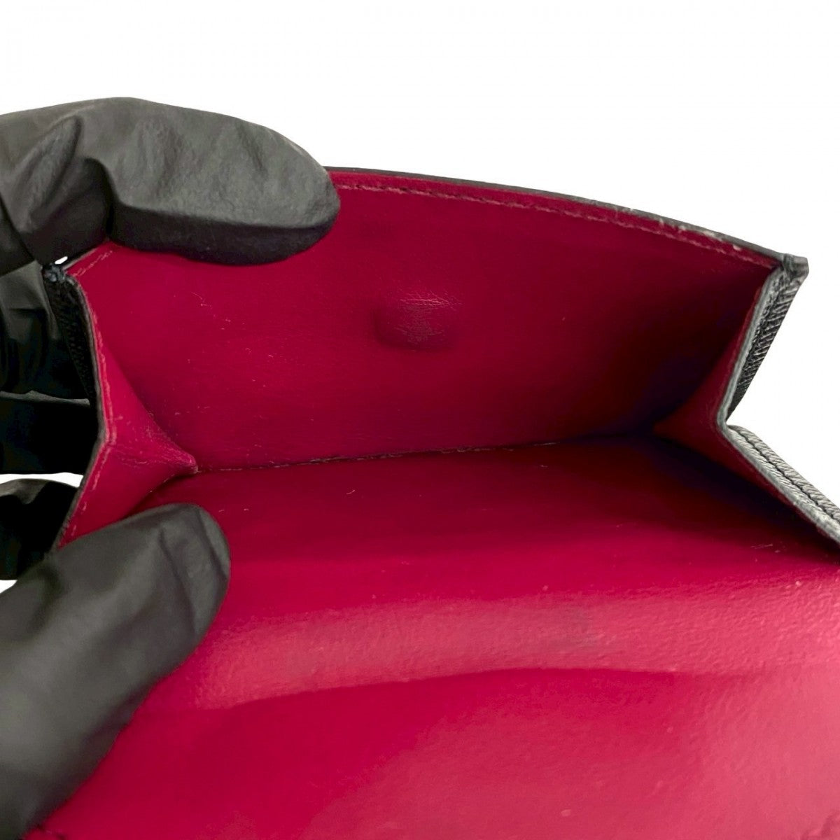 PRADA Tri-fold wallet leather black