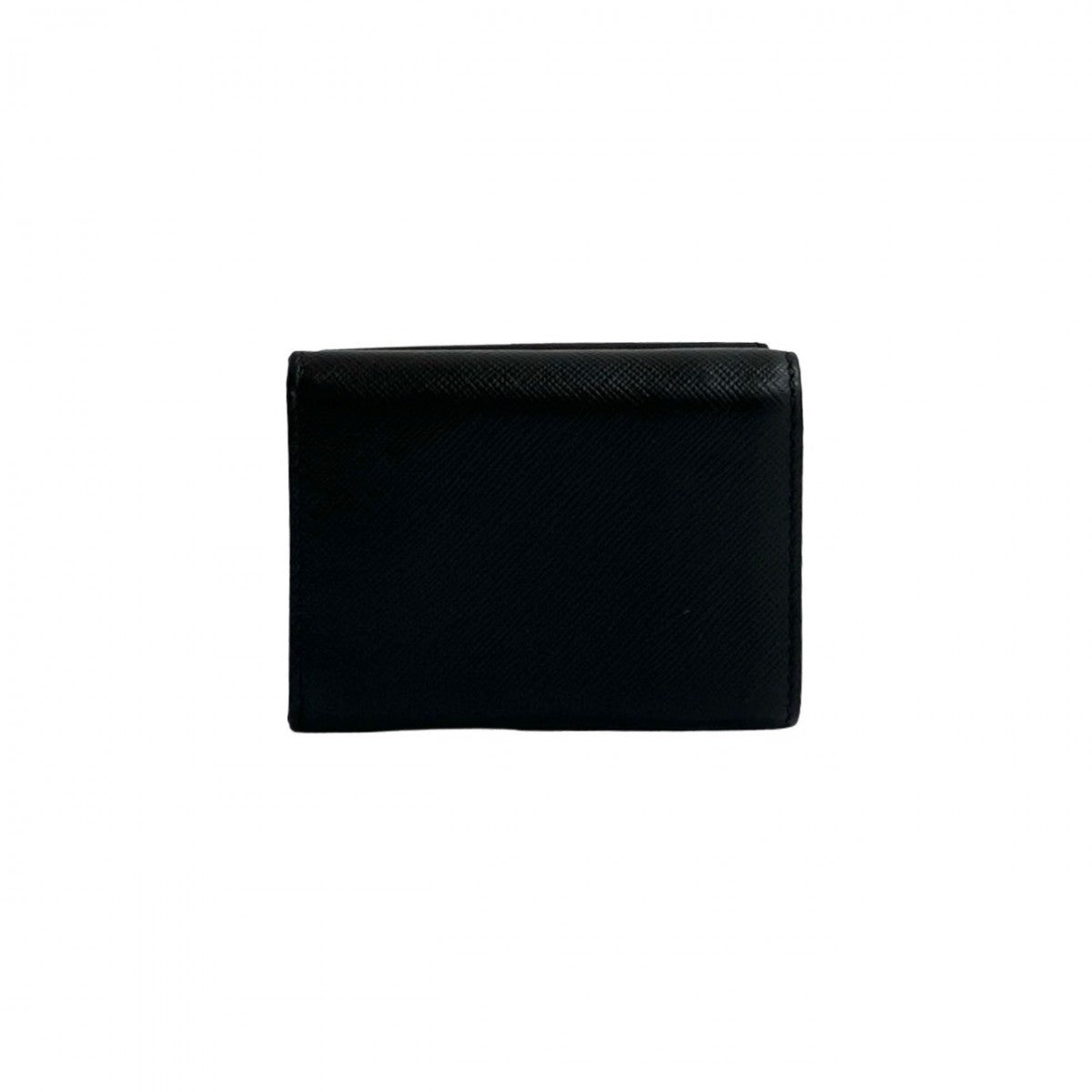 PRADA Tri-fold wallet leather black