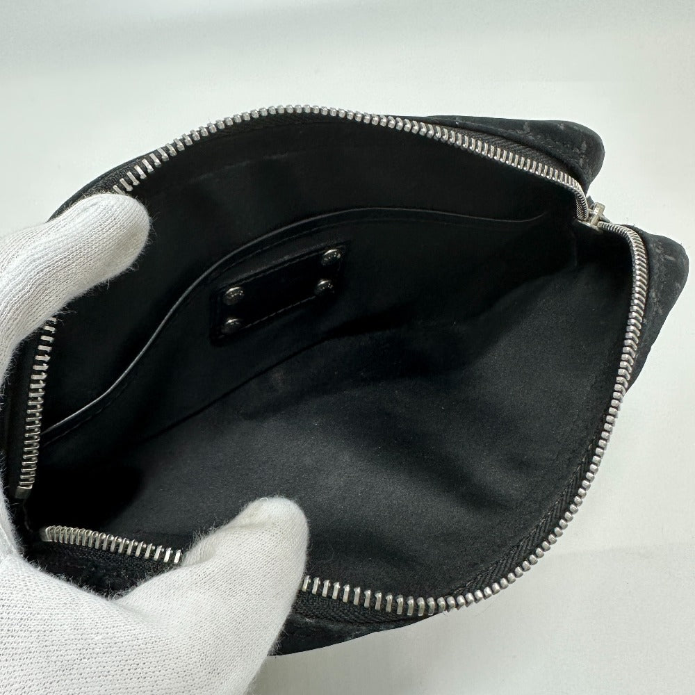 LOUIS VUITTON Shoulder Bag M92275 Satin black Monogram Satin Pochette Conte Do Fe Women Used Authentic