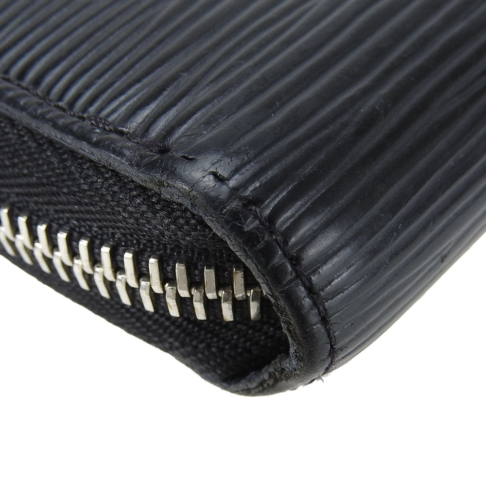 LOUIS VUITTON Long Wallet Purse M62983 Epi Leather black Zippy wallet