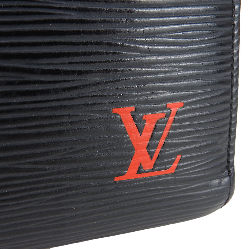LOUIS VUITTON Long Wallet Purse M62983 Epi Leather black Zippy wallet