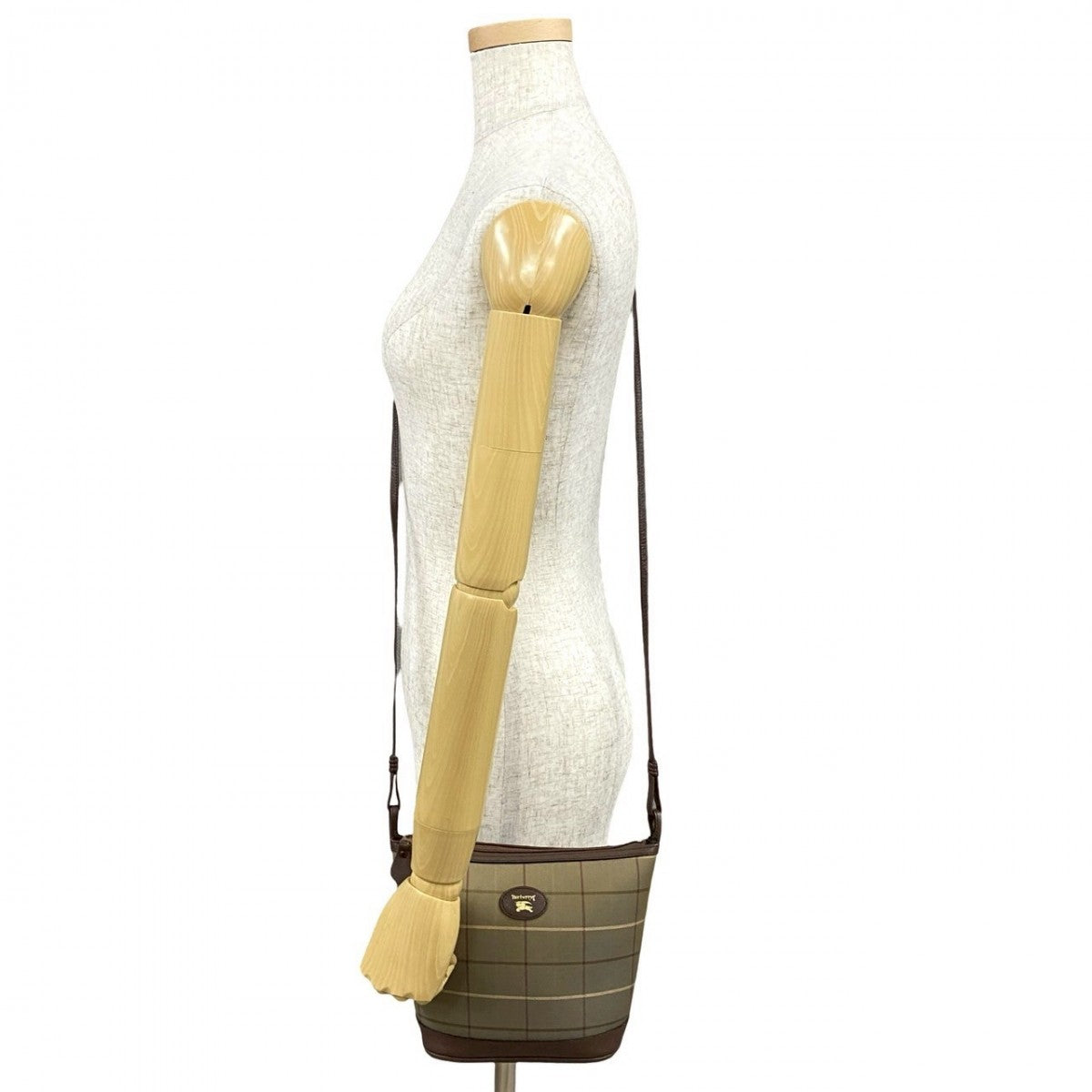 BURBERRY Shoulder Bag leather khaki