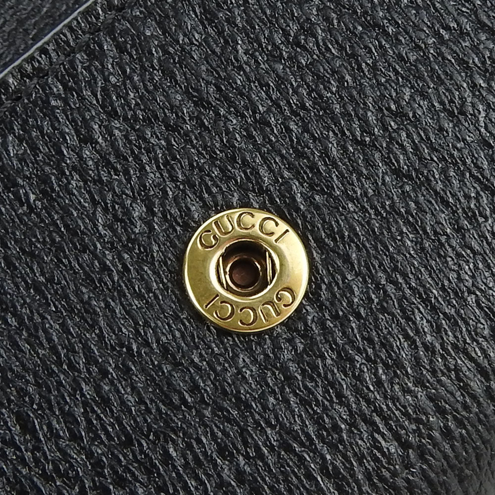 GUCCI Key case Key holder 435305 leather black