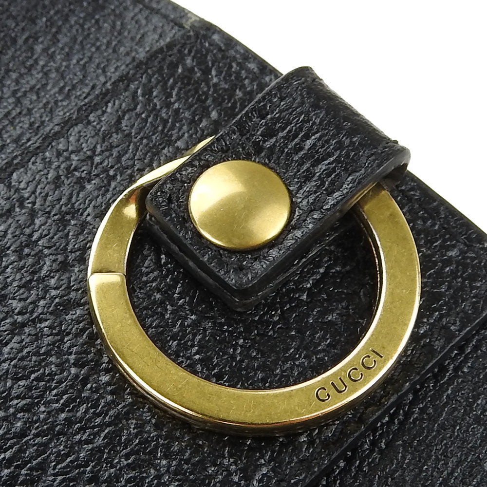GUCCI Key case Key holder 435305 leather black