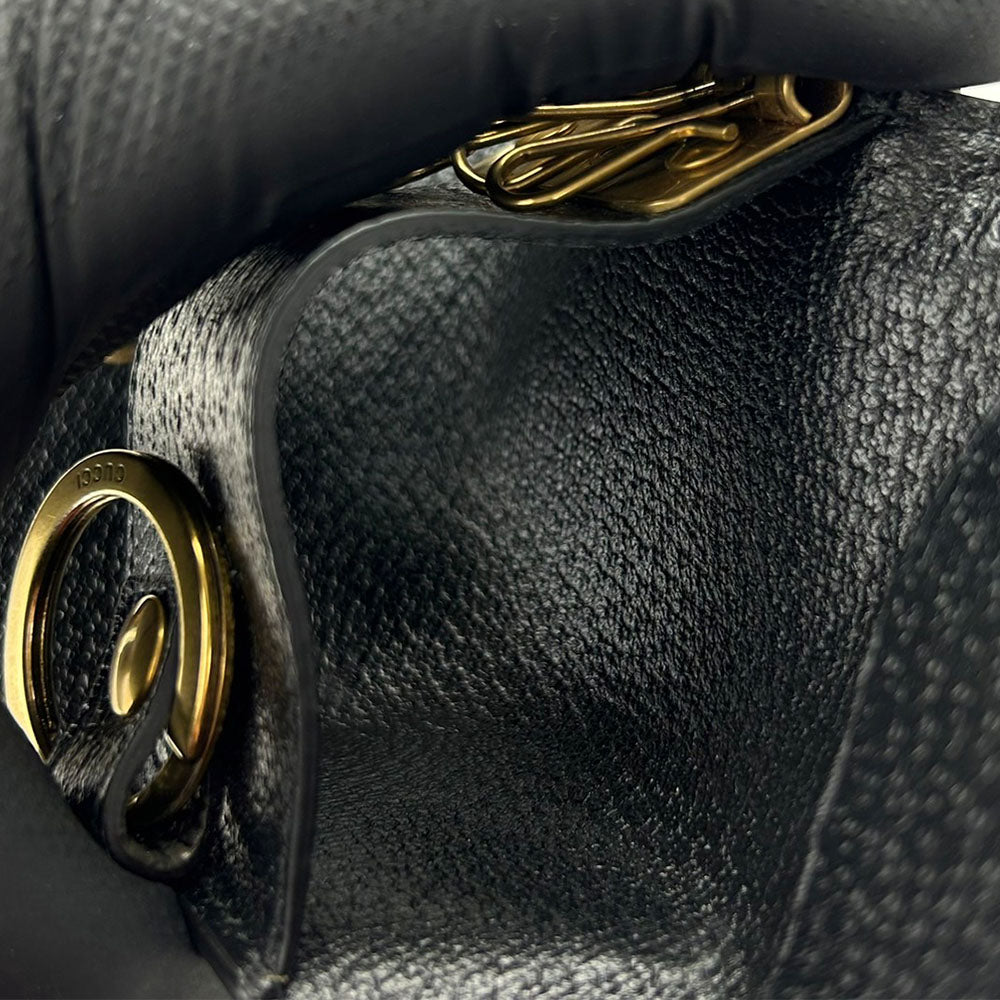 GUCCI Key case Key holder 435305 leather black