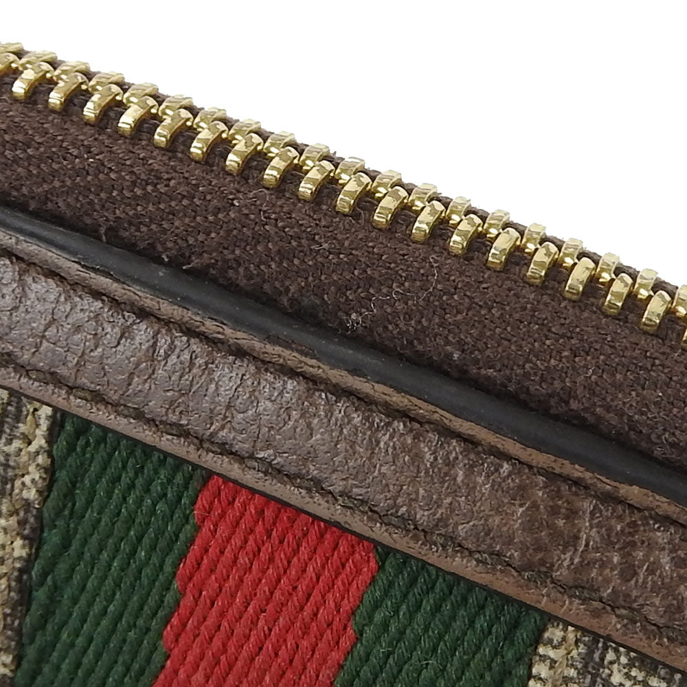 GUCCI Key case Key holder 523157 GG Supreme Canvas beige Sherry line Off deer