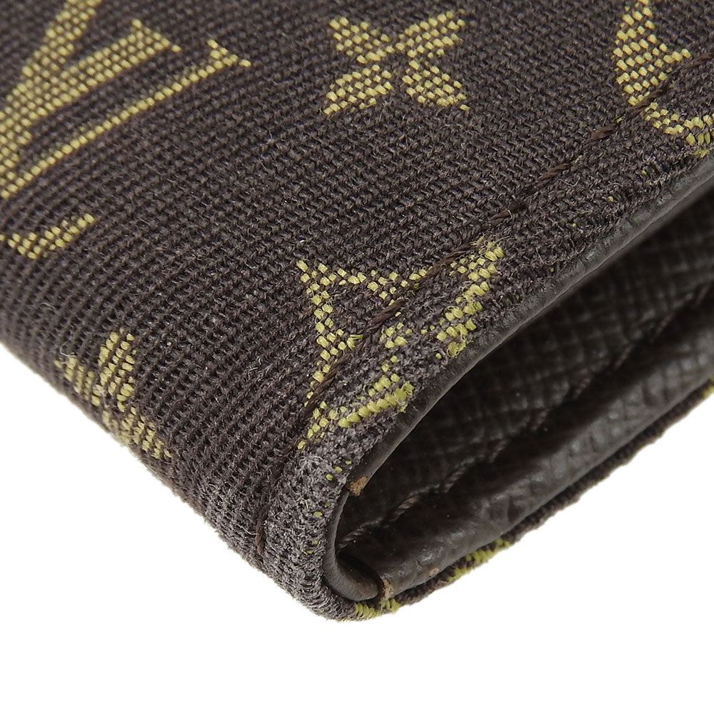 LOUIS VUITTON Long Wallet Purse M95234 Monogram mini run Brown Portefeuille Sara
