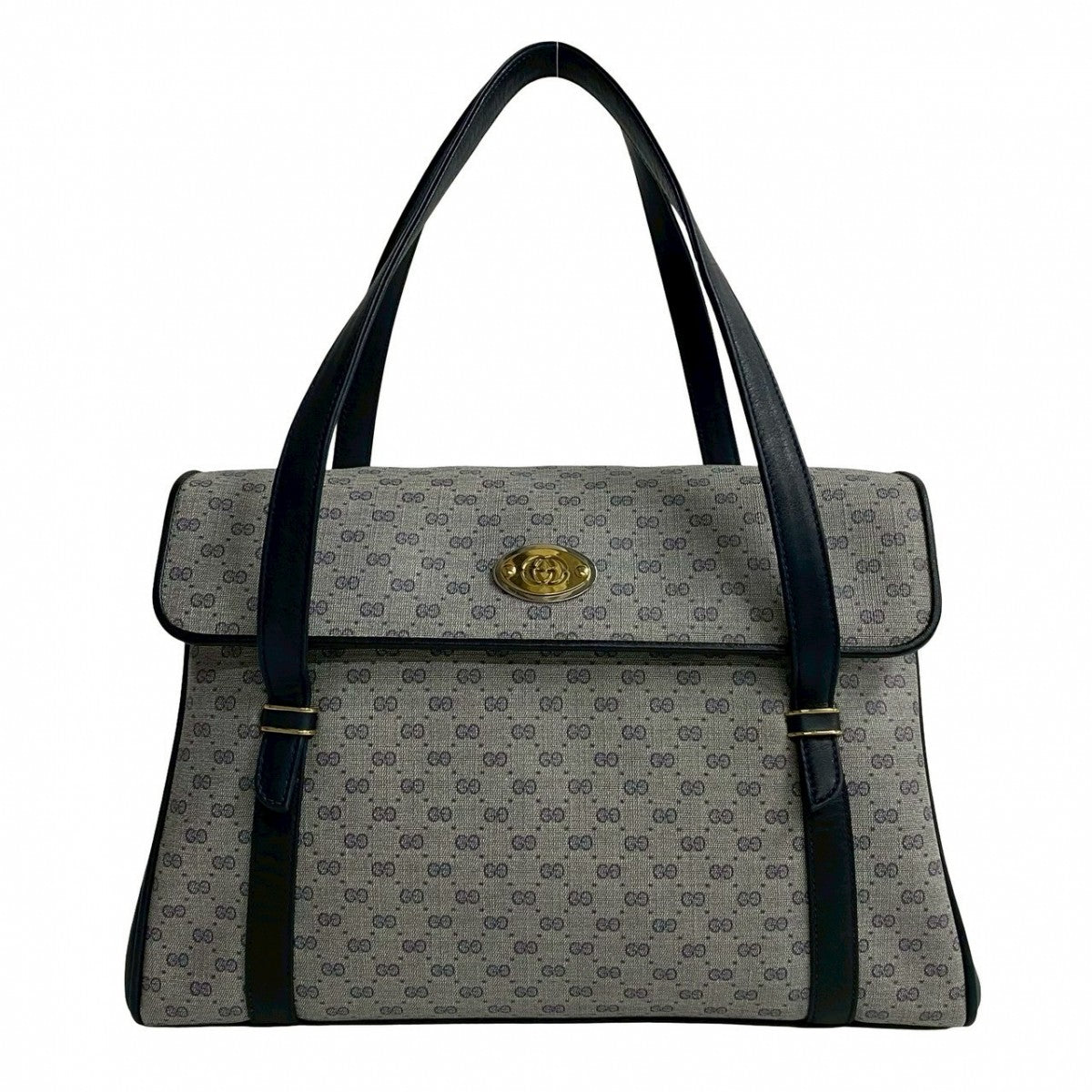 GUCCI Handbag leather Navy