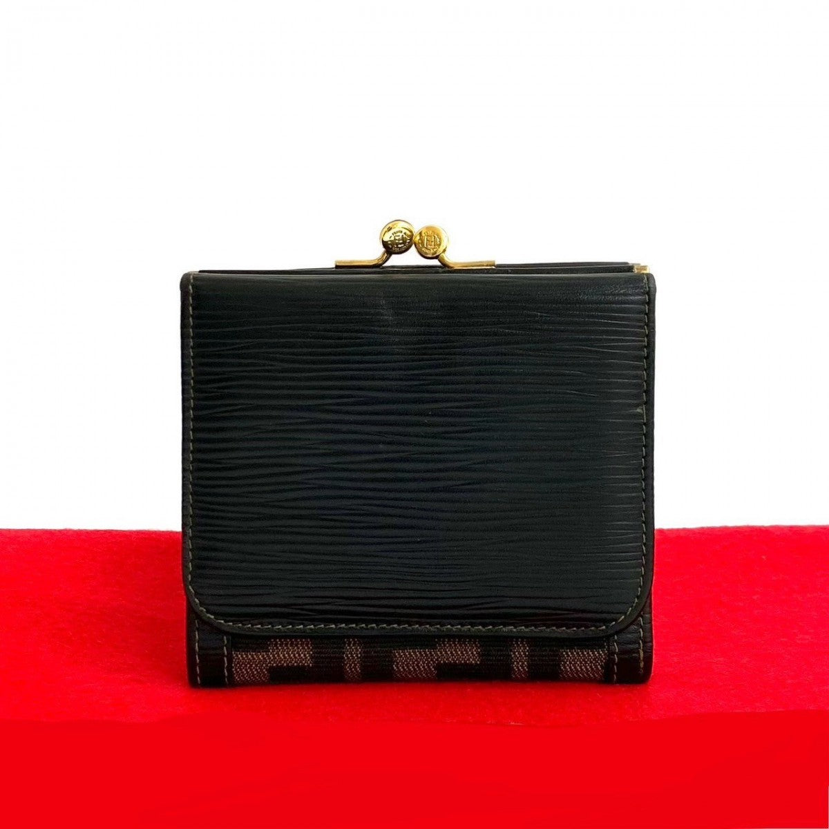 FENDI Tri-fold wallet canvas black