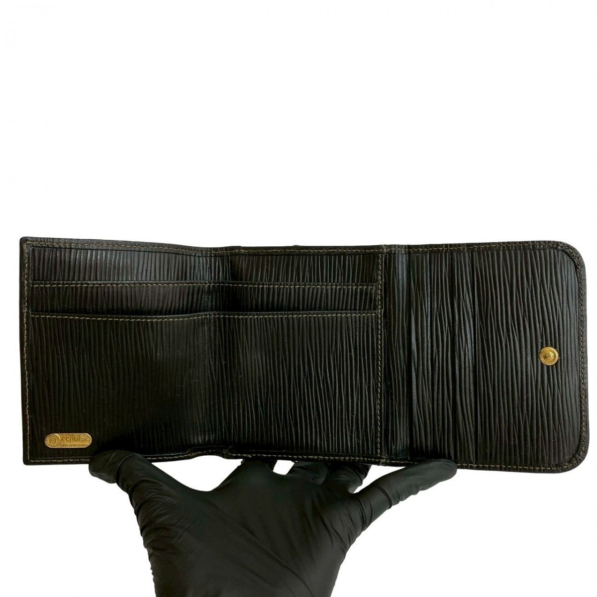 FENDI Tri-fold wallet canvas black