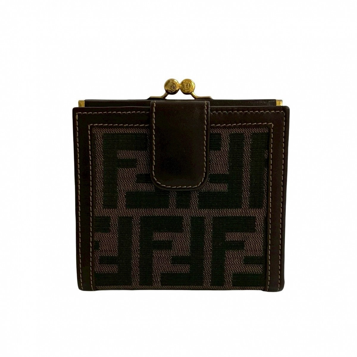 FENDI Bifold Wallet canvas Brown