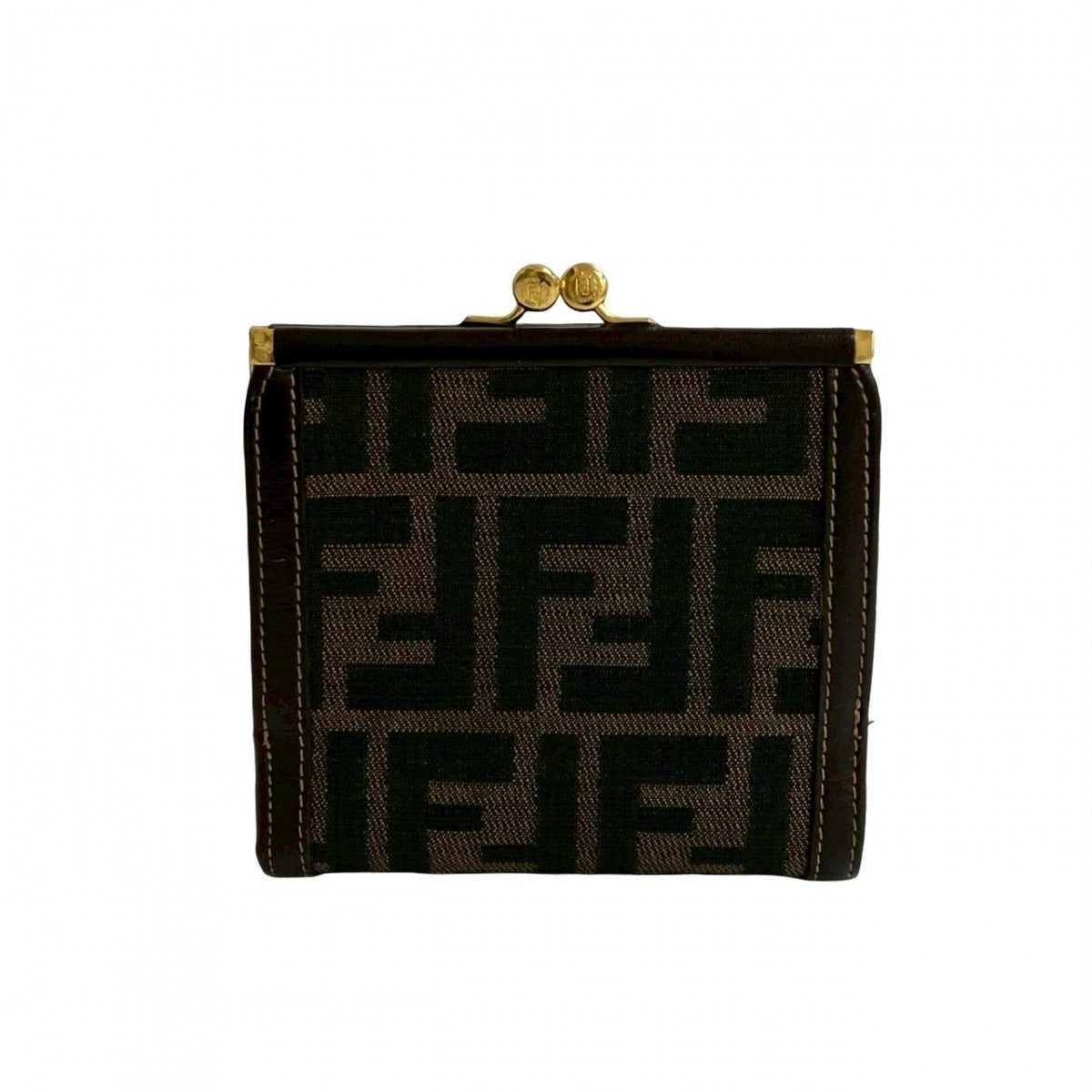FENDI Bifold Wallet canvas Brown