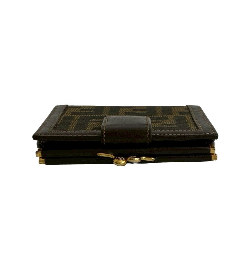 FENDI Bifold Wallet canvas Brown