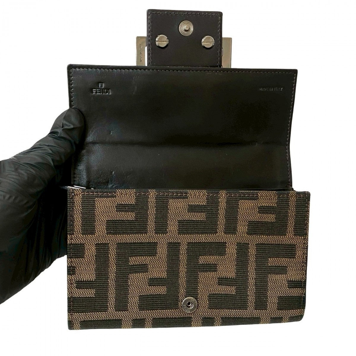 FENDI Bifold Wallet canvas Brown