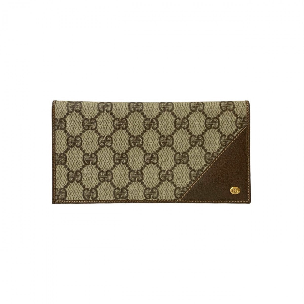GUCCI Bifold Wallet leather Brown