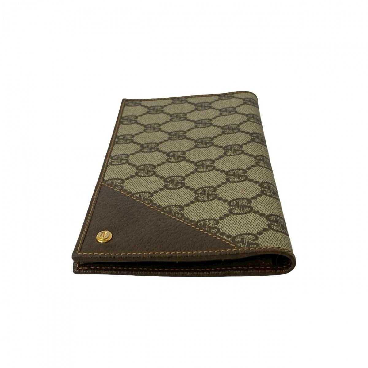 GUCCI Bifold Wallet leather Brown