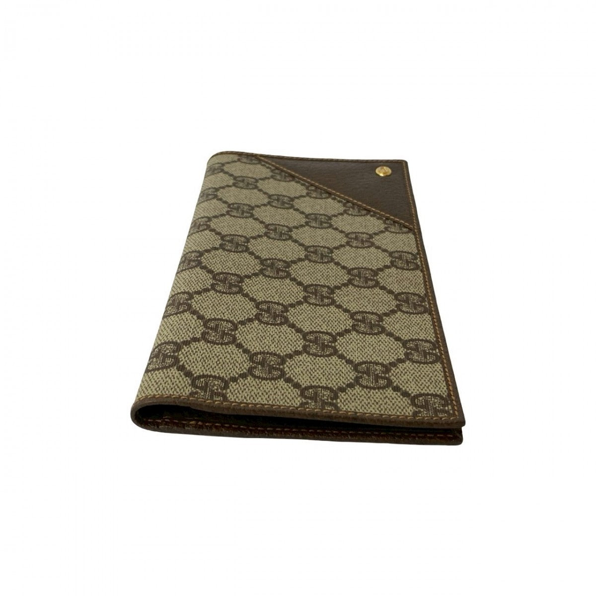 GUCCI Bifold Wallet leather Brown