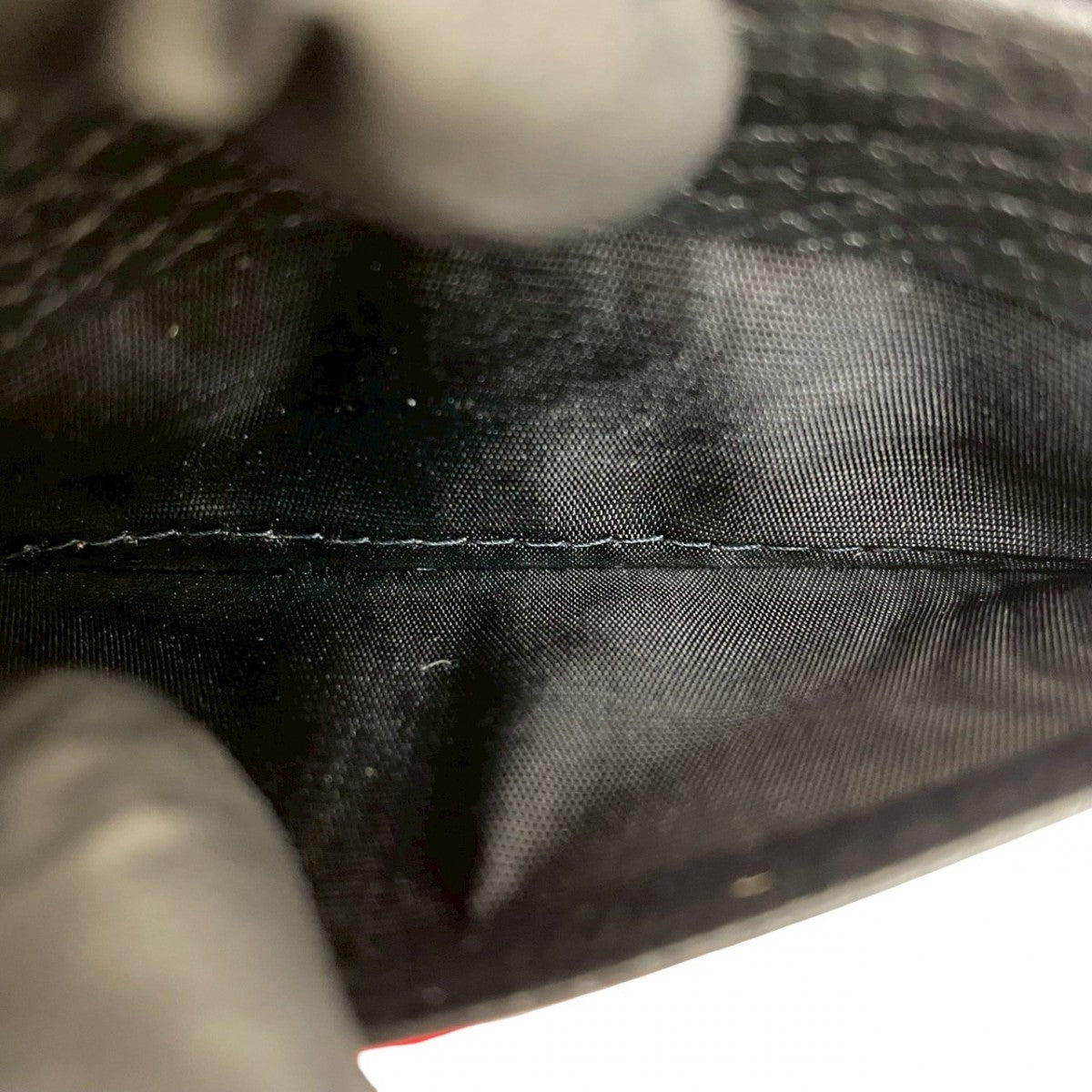 GUCCI Bifold Wallet leather black GG Marmont