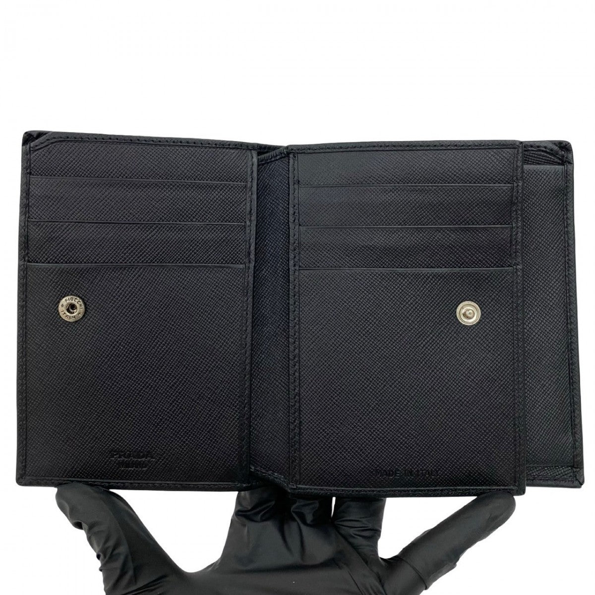 PRADA Bifold Wallet leather black