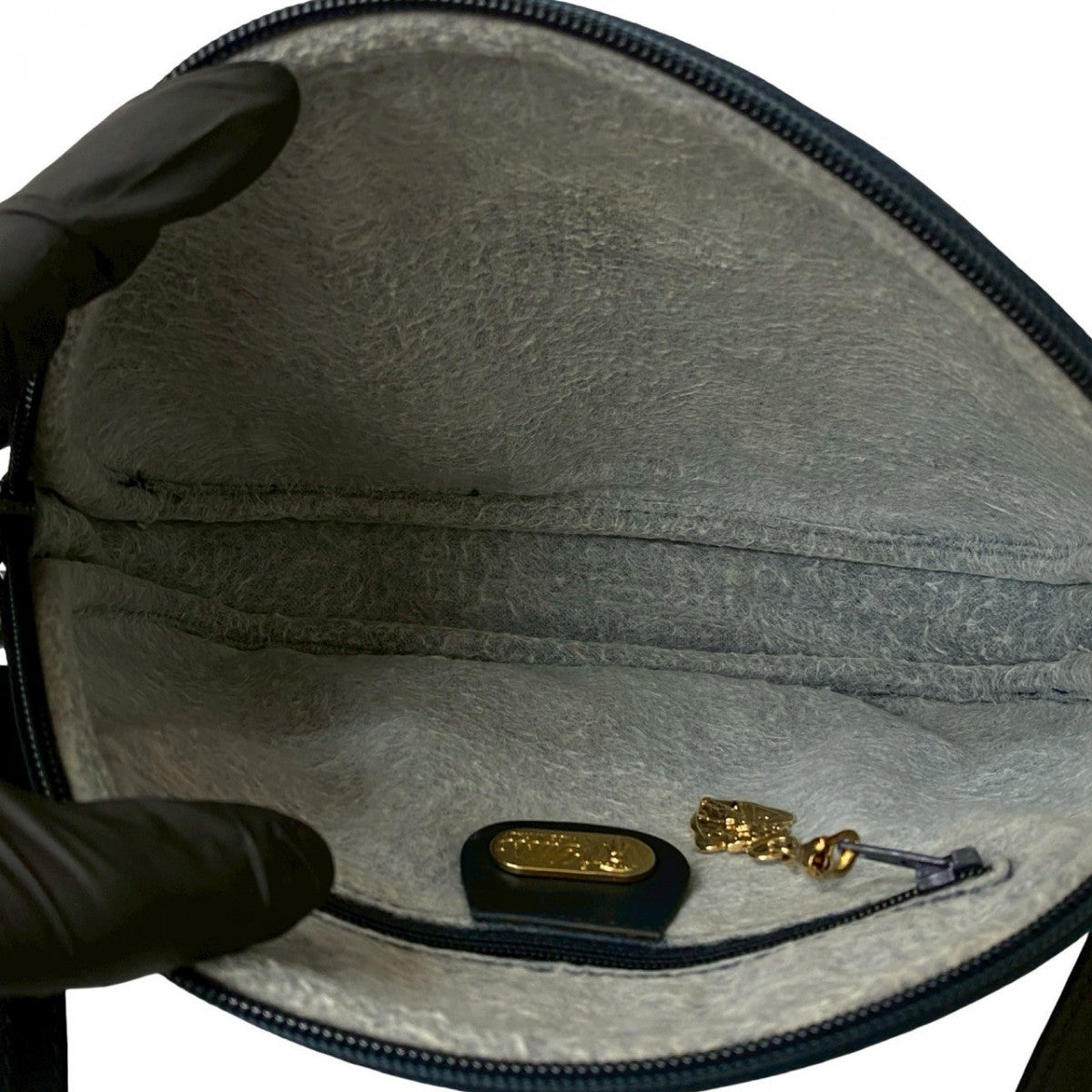 GUCCI Shoulder Bag leather Navy