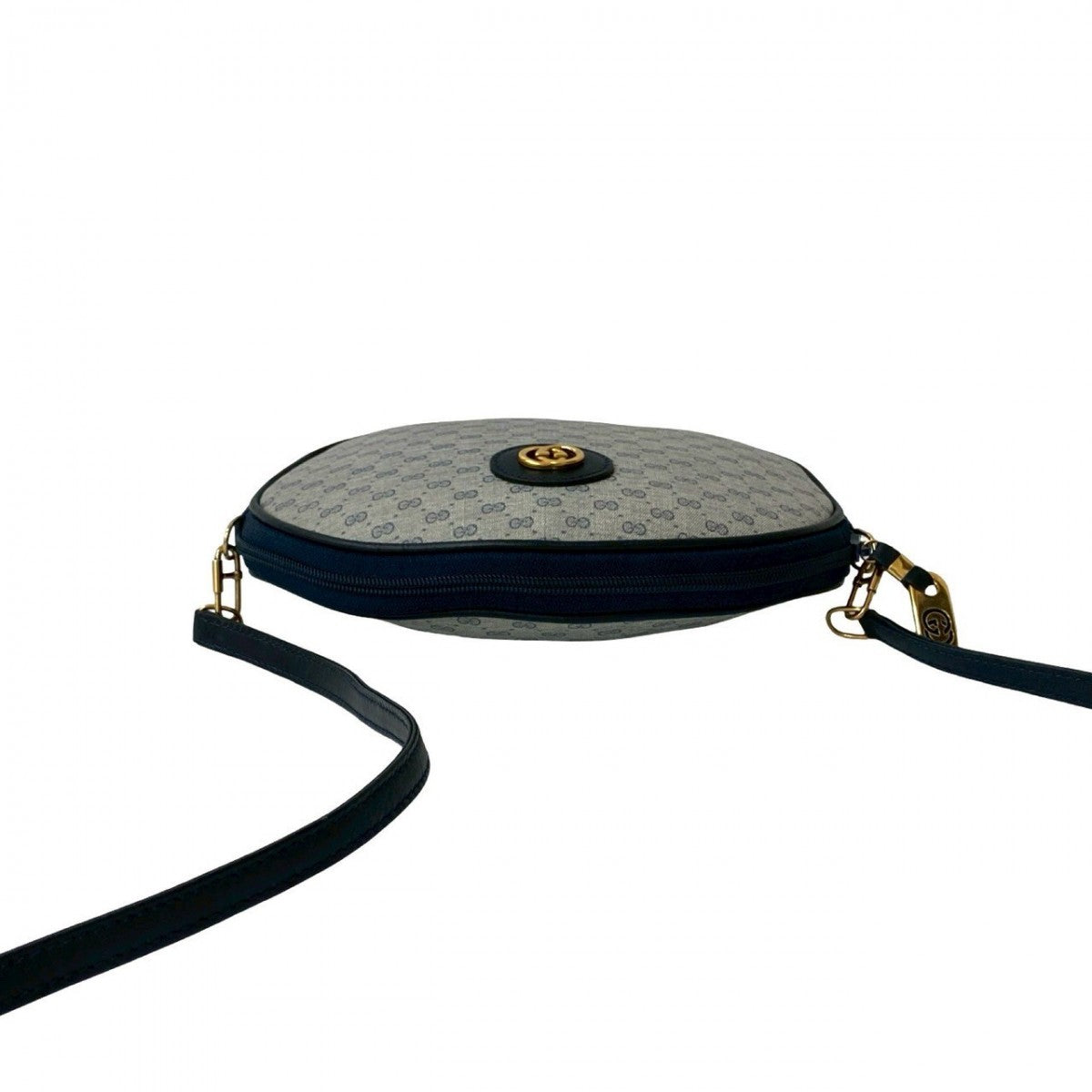 GUCCI Shoulder Bag leather Navy