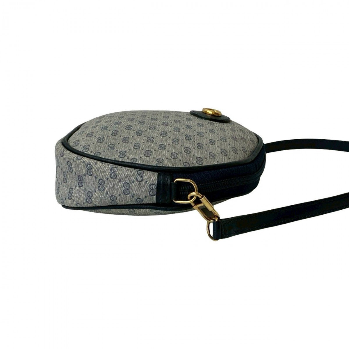 GUCCI Shoulder Bag leather Navy