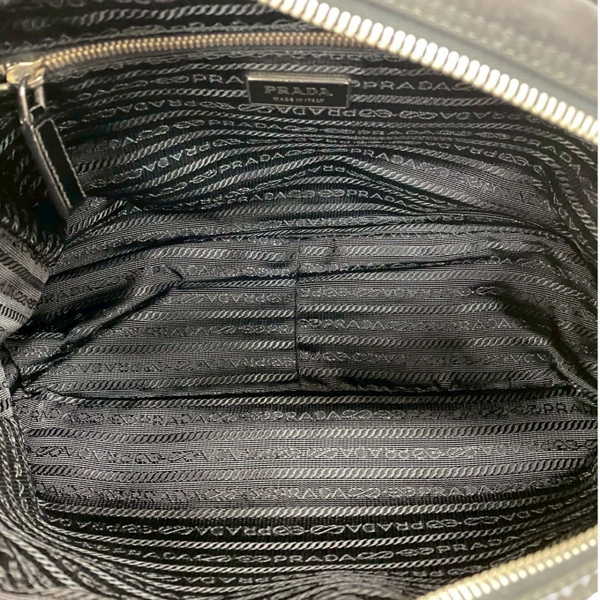 PRADA Shoulder Bag leather black