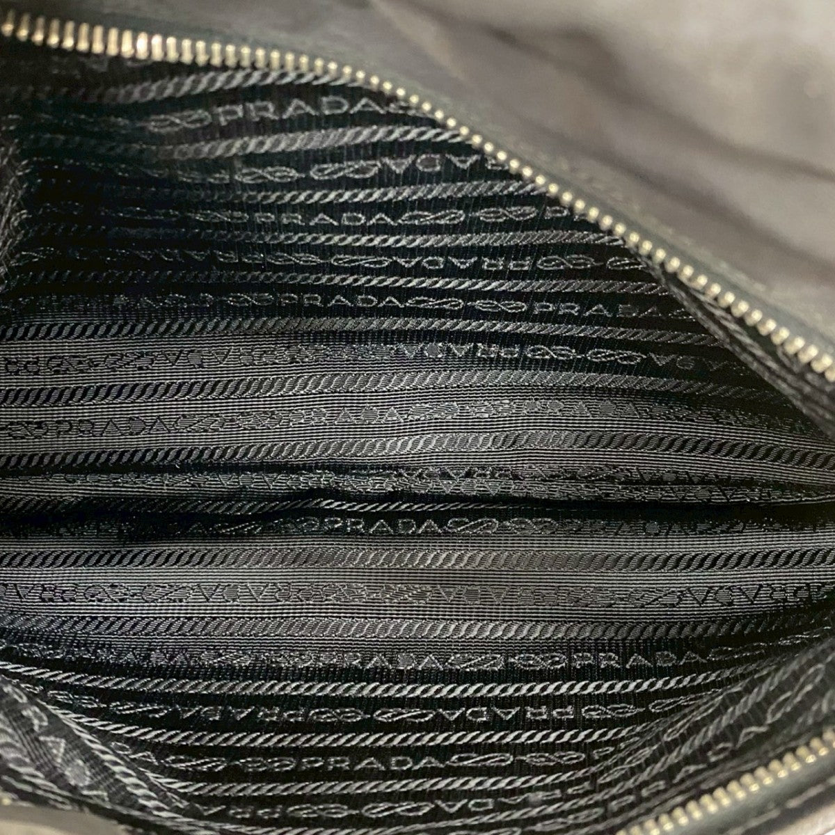 PRADA Shoulder Bag leather black