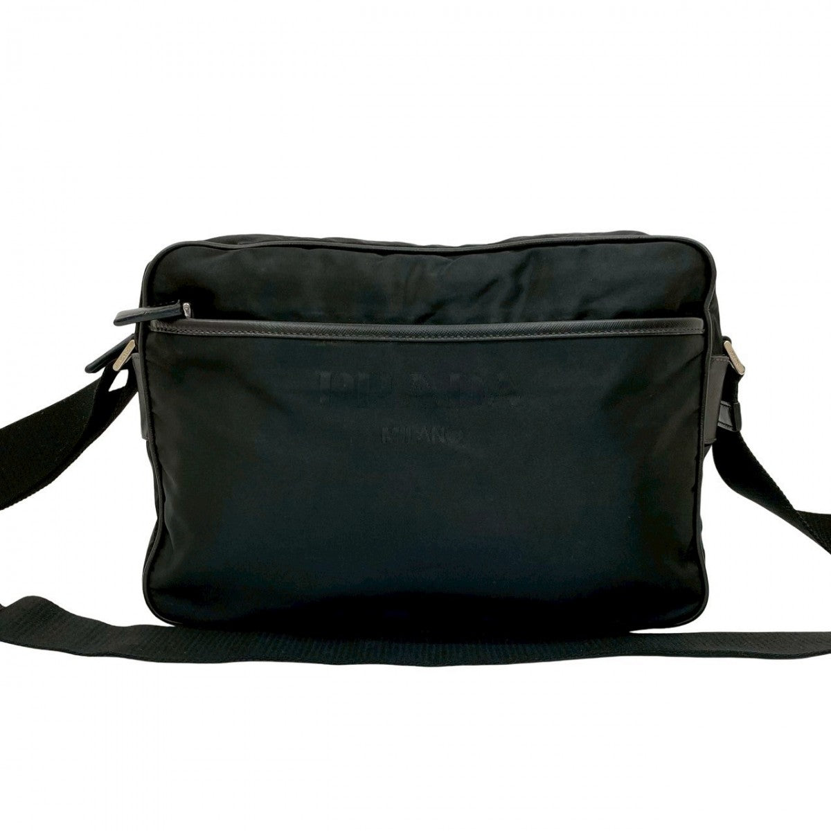 PRADA Shoulder Bag leather black