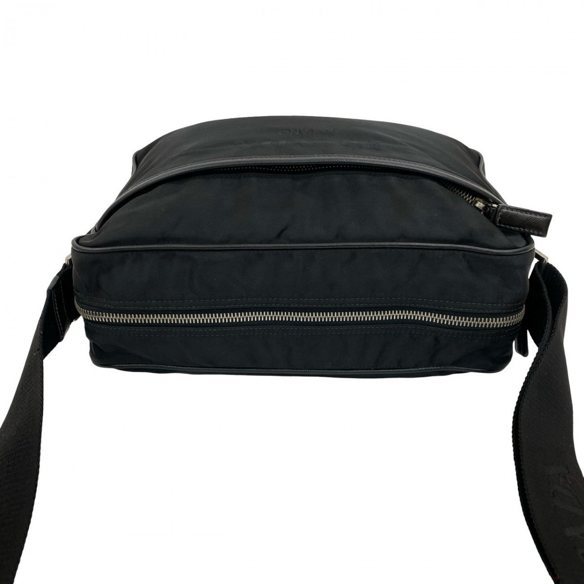 PRADA Shoulder Bag leather black