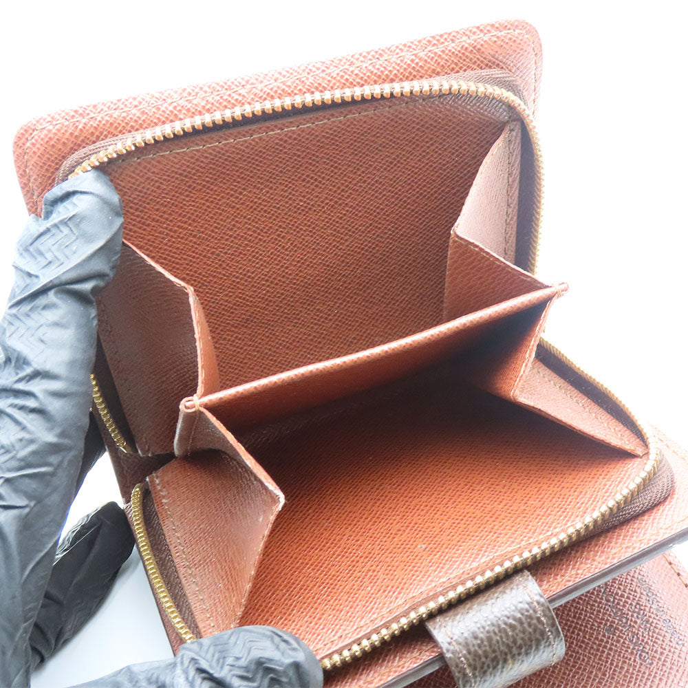 LOUIS VUITTON Bifold Wallet M61667 Monogram Brown Compact zip