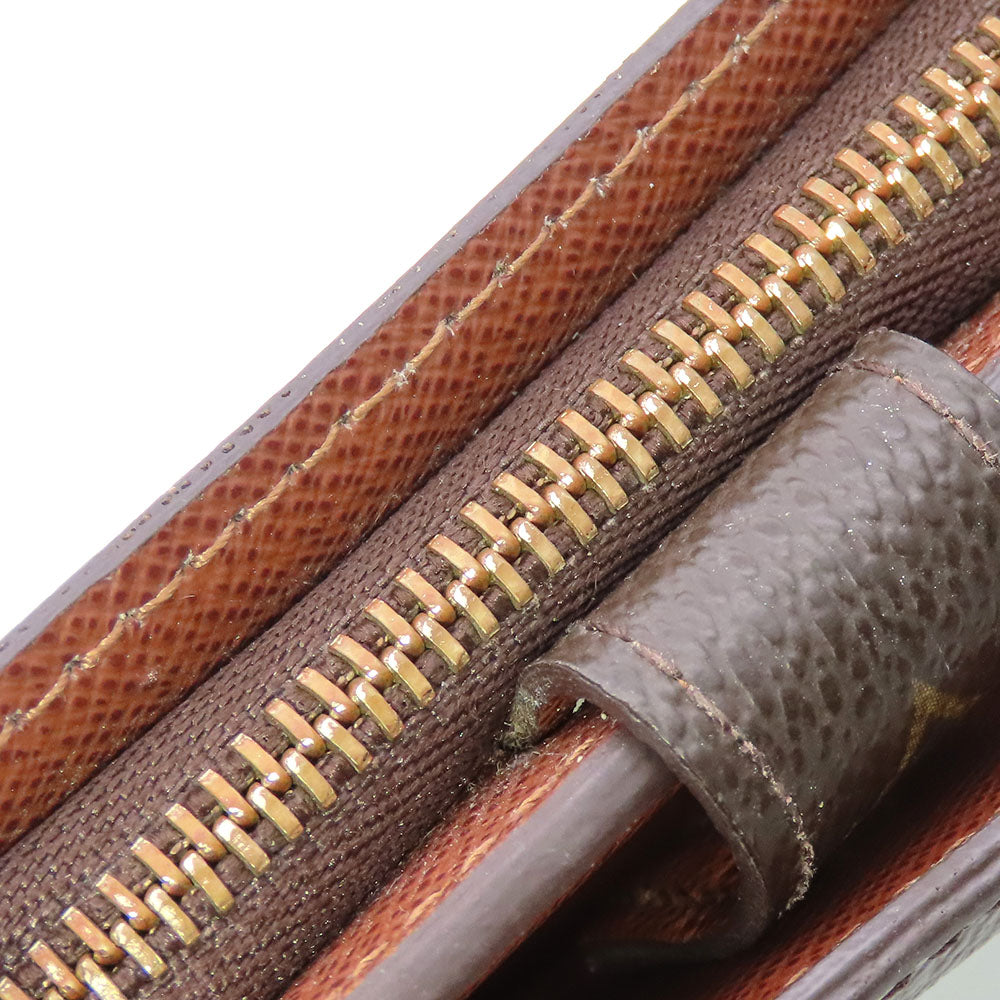 LOUIS VUITTON Bifold Wallet M61667 Monogram Brown Compact zip