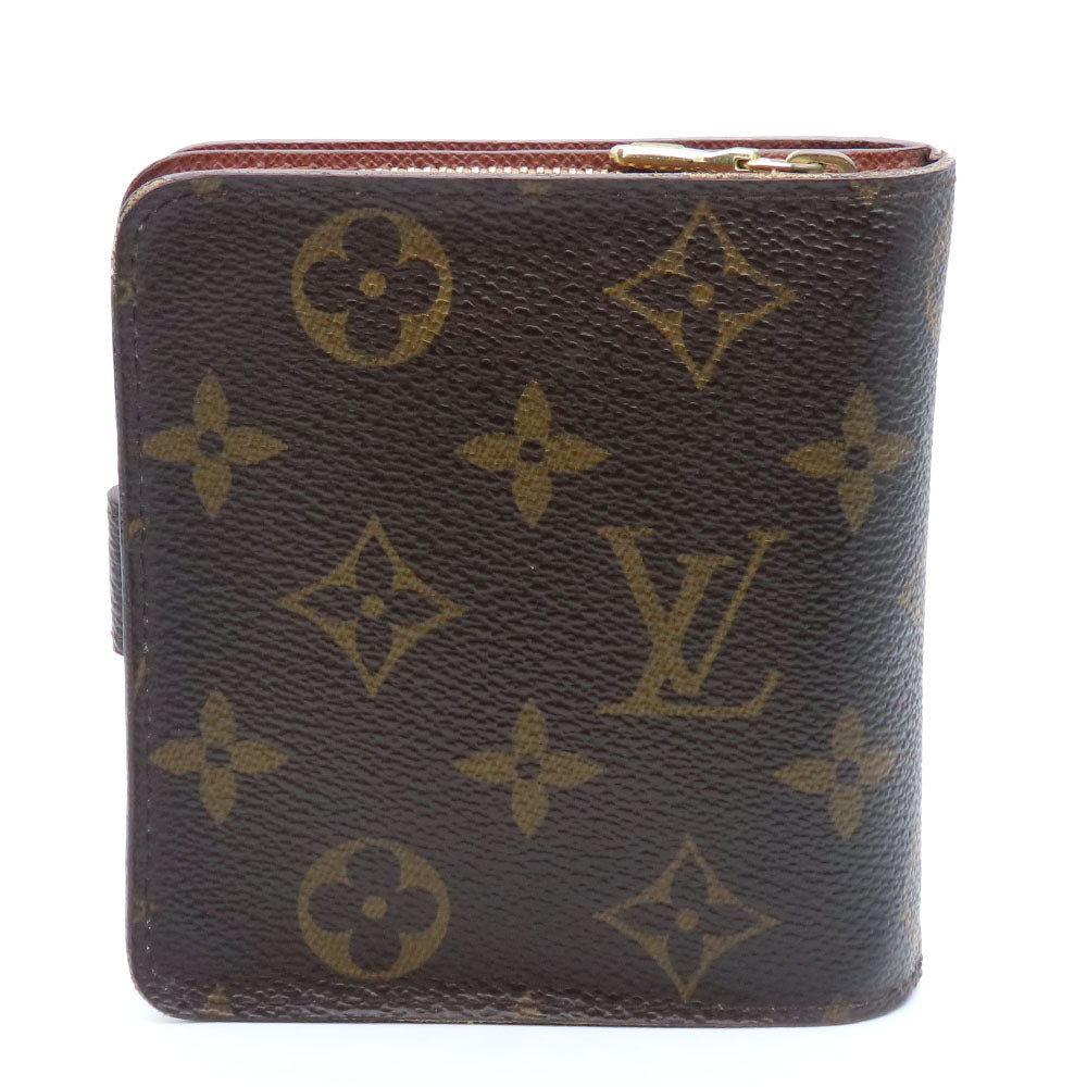 LOUIS VUITTON Bifold Wallet M61667 Monogram Brown Compact zip