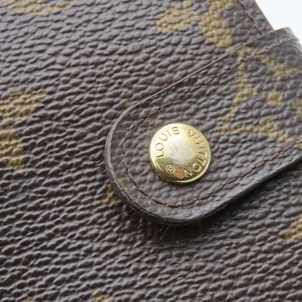 LOUIS VUITTON Bifold Wallet M61667 Monogram Brown Compact zip