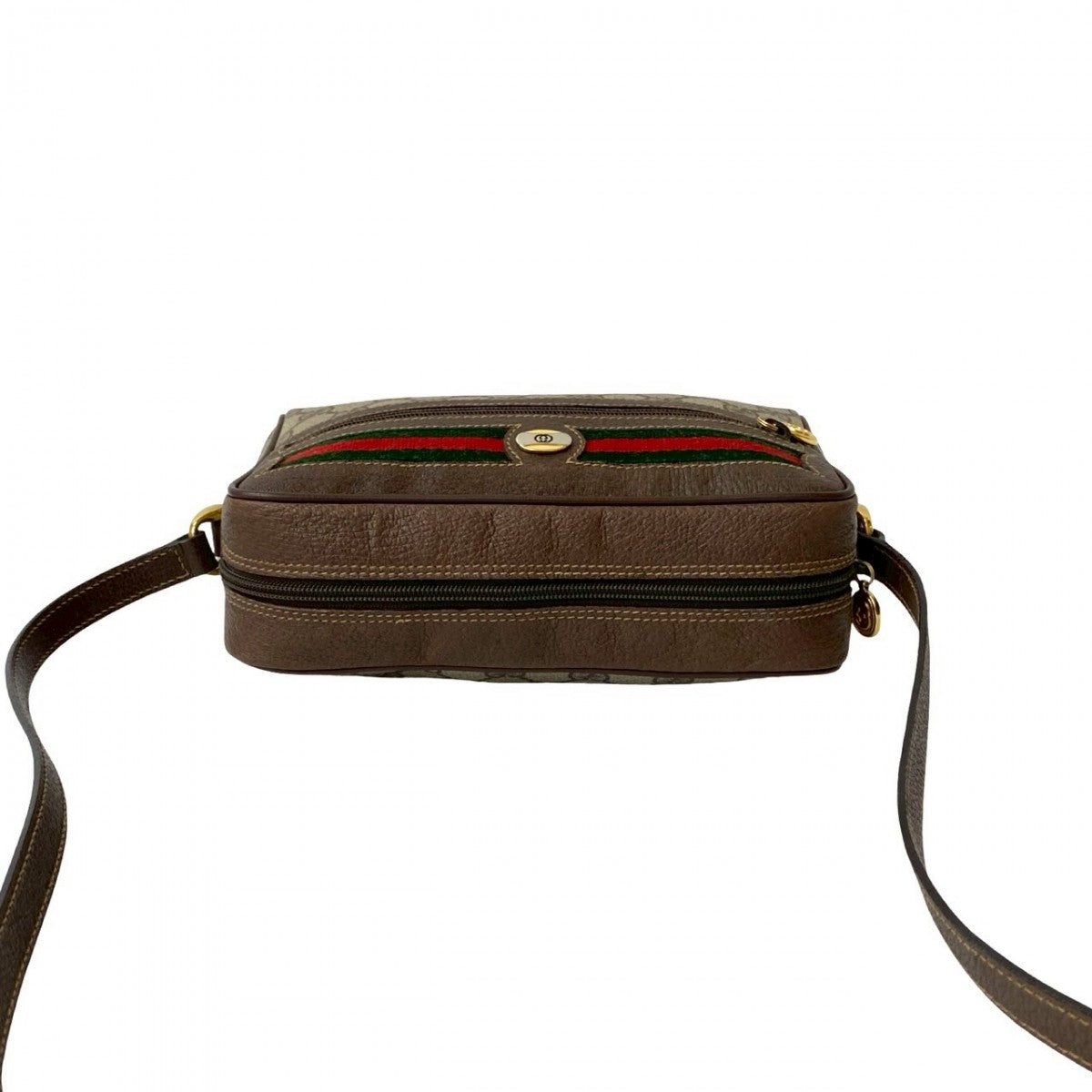 GUCCI Shoulder Bag leather Brown Sherry line