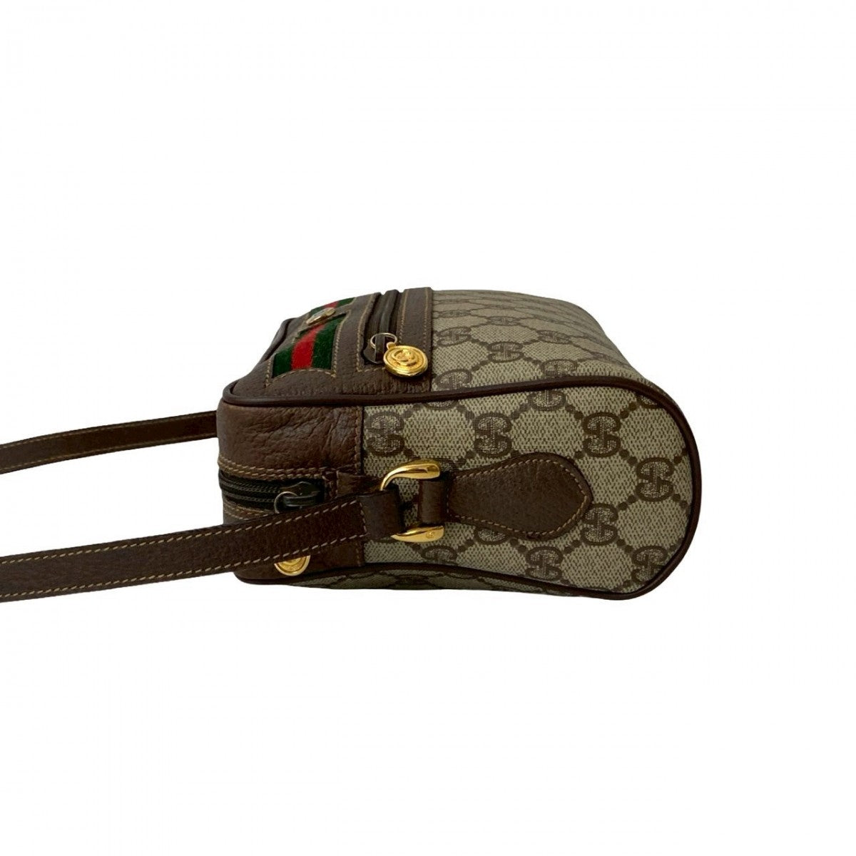 GUCCI Shoulder Bag leather Brown Sherry line