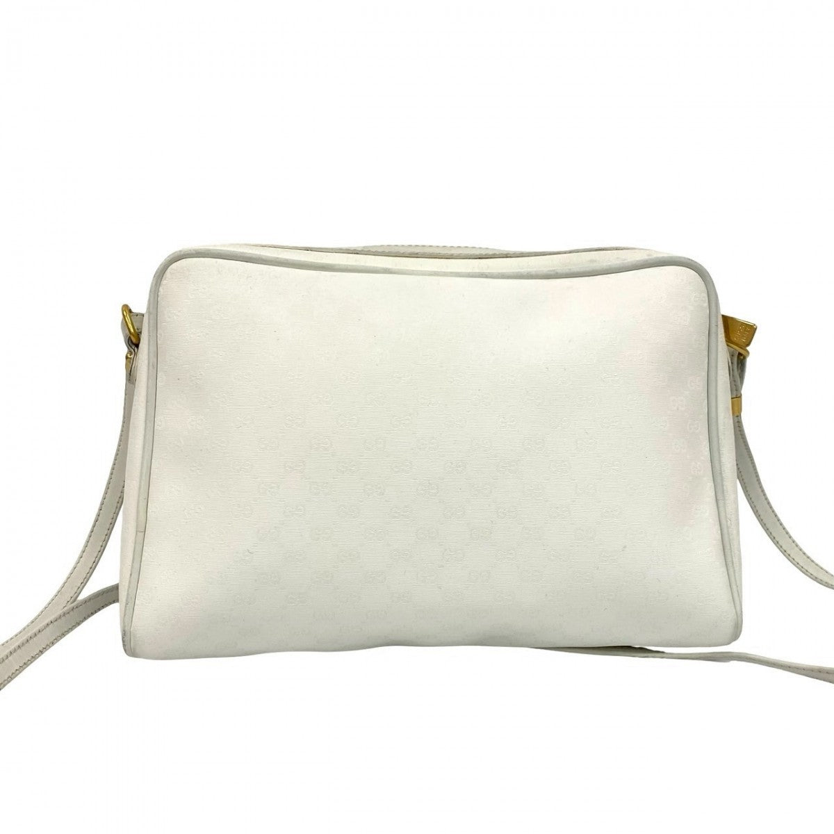 GUCCI Shoulder Bag leather white