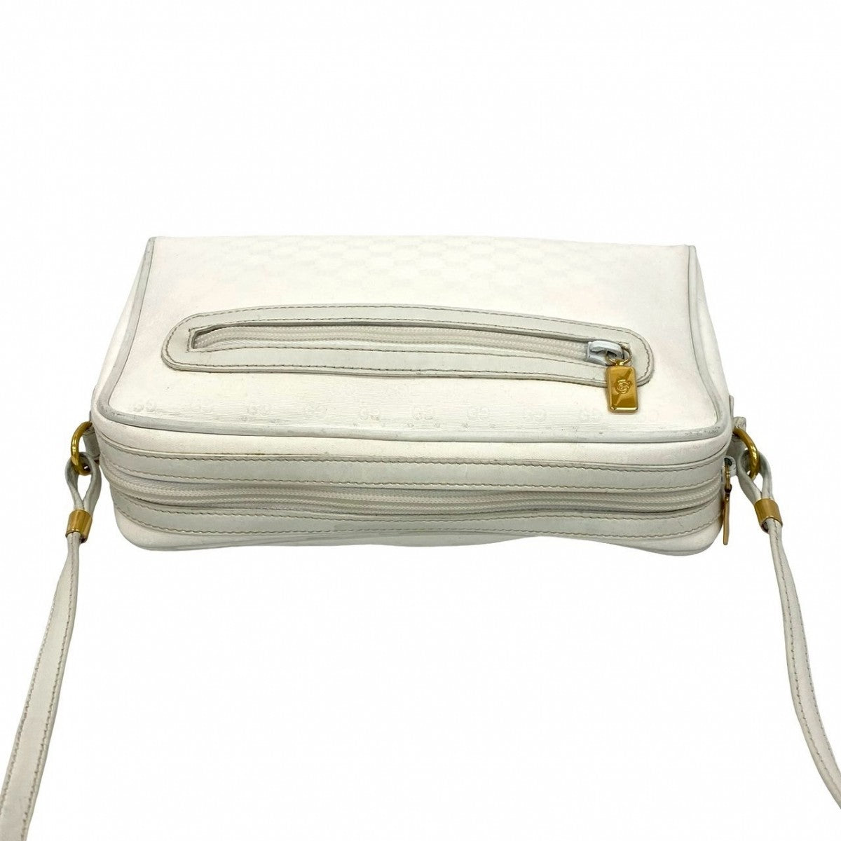 GUCCI Shoulder Bag leather white