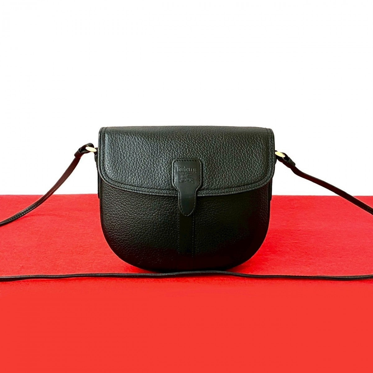 BURBERRY Shoulder Bag leather black