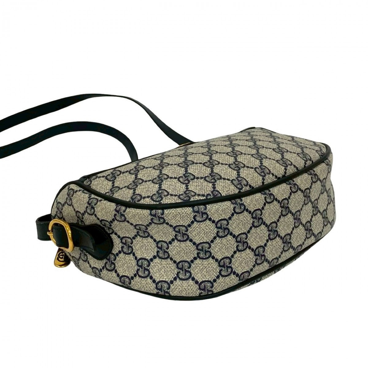 GUCCI Shoulder Bag leather Navy