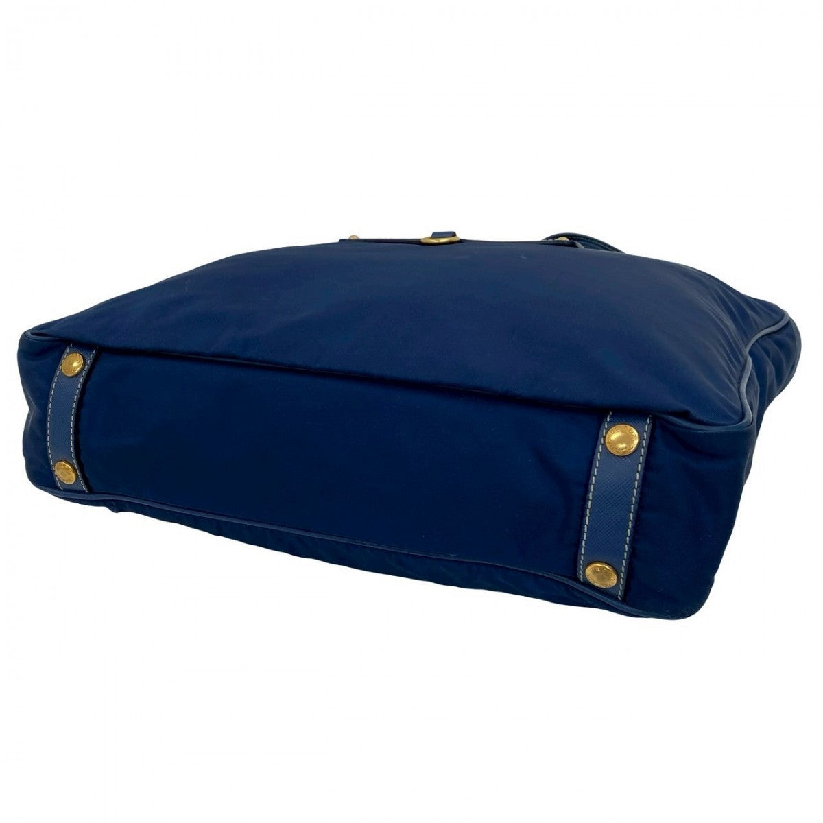 PRADA Handbag Nylon blue