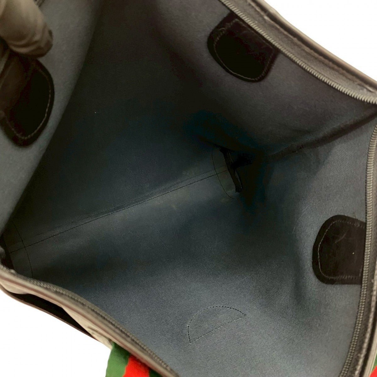 GUCCI Tote Bag leather black Sherry line
