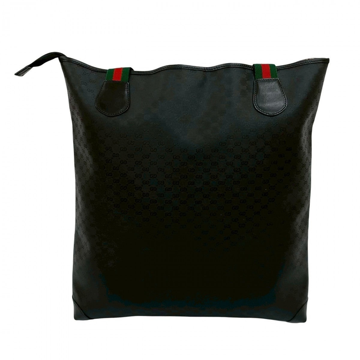 GUCCI Tote Bag leather black Sherry line