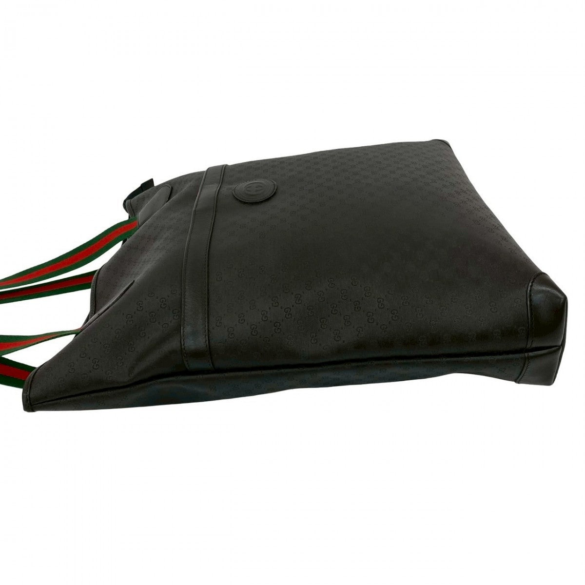 GUCCI Tote Bag leather black Sherry line